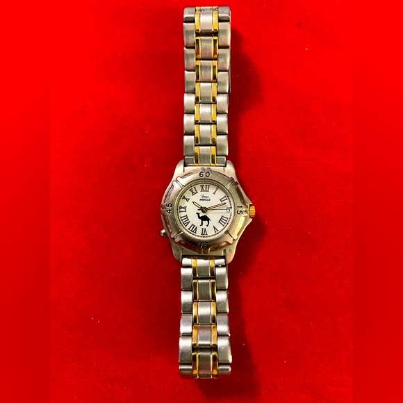 Timex- Camel cigarettes special edition indiglo women's watch.two tone
